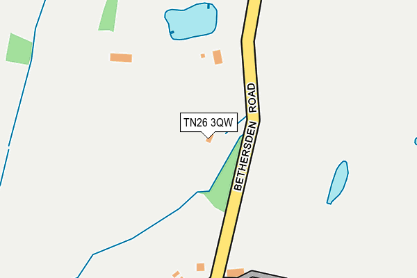 TN26 3QW map - OS OpenMap – Local (Ordnance Survey) TN26 3QW map - OS OpenMap – Local (Ordnance Survey)