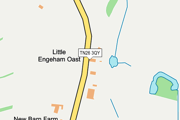 TN26 3QY map - OS OpenMap – Local (Ordnance Survey) TN26 3QY map - OS OpenMap – Local (Ordnance Survey)