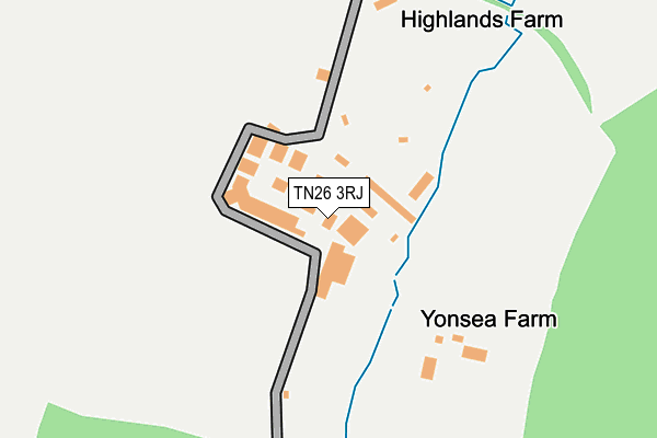 TN26 3RJ map - OS OpenMap – Local (Ordnance Survey) TN26 3RJ map - OS OpenMap – Local (Ordnance Survey)
