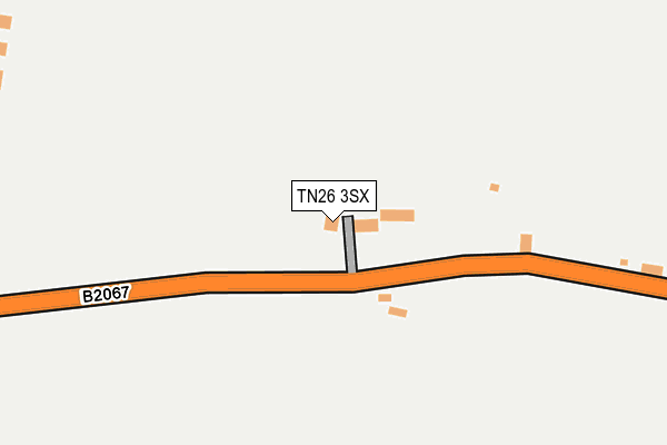 TN26 3SX map - OS OpenMap – Local (Ordnance Survey) TN26 3SX map - OS OpenMap – Local (Ordnance Survey)