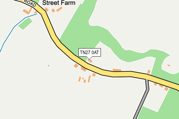 TN27 0AT map - OS OpenMap – Local (Ordnance Survey) TN27 0AT map - OS OpenMap – Local (Ordnance Survey)