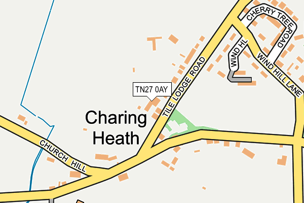TN27 0AY map - OS OpenMap – Local (Ordnance Survey) TN27 0AY map - OS OpenMap – Local (Ordnance Survey)