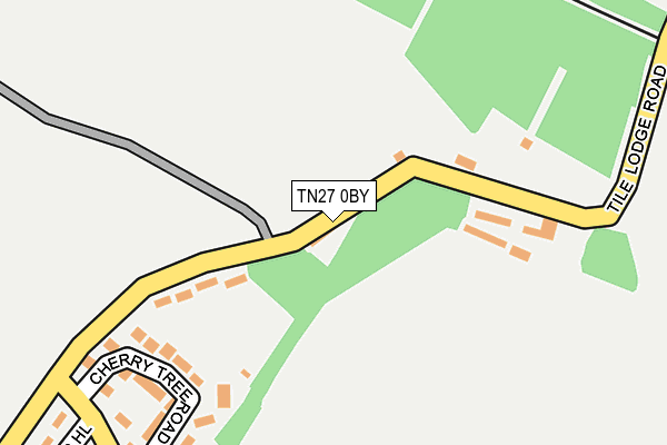 TN27 0BY map - OS OpenMap – Local (Ordnance Survey) TN27 0BY map - OS OpenMap – Local (Ordnance Survey)