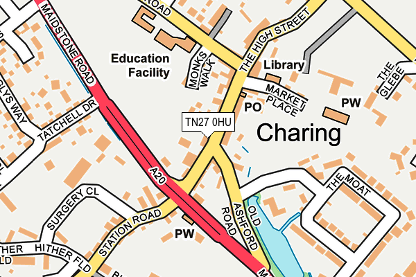 TN27 0HU map - OS OpenMap – Local (Ordnance Survey) TN27 0HU map - OS OpenMap – Local (Ordnance Survey)