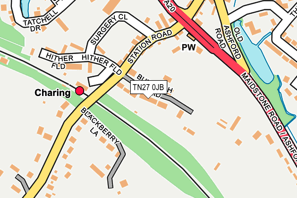 TN27 0JB map - OS OpenMap – Local (Ordnance Survey) TN27 0JB map - OS OpenMap – Local (Ordnance Survey)