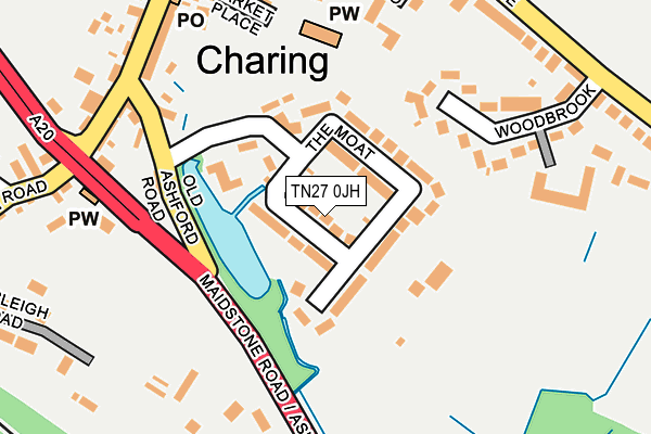 TN27 0JH map - OS OpenMap – Local (Ordnance Survey) TN27 0JH map - OS OpenMap – Local (Ordnance Survey)