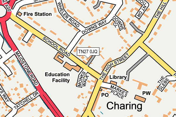 TN27 0JQ map - OS OpenMap – Local (Ordnance Survey) TN27 0JQ map - OS OpenMap – Local (Ordnance Survey)