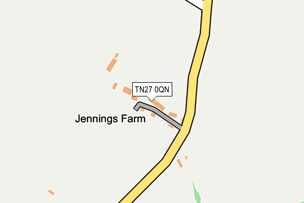 TN27 0QN map - OS OpenMap – Local (Ordnance Survey) TN27 0QN map - OS OpenMap – Local (Ordnance Survey)