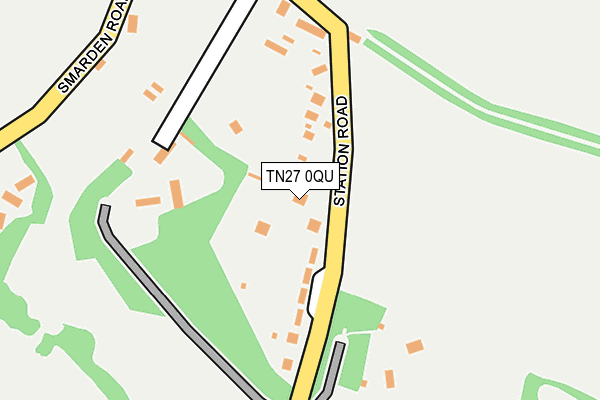 TN27 0QU map - OS OpenMap – Local (Ordnance Survey) TN27 0QU map - OS OpenMap – Local (Ordnance Survey)