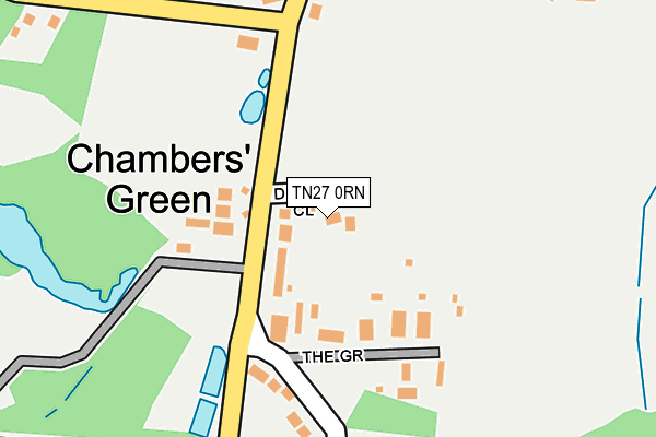TN27 0RN map - OS OpenMap – Local (Ordnance Survey) TN27 0RN map - OS OpenMap – Local (Ordnance Survey)