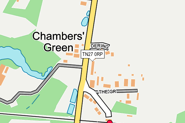 TN27 0RP map - OS OpenMap – Local (Ordnance Survey) TN27 0RP map - OS OpenMap – Local (Ordnance Survey)