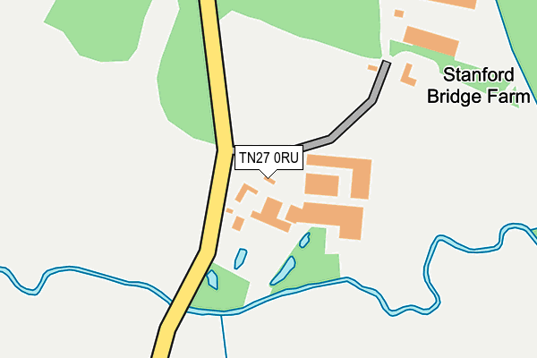 TN27 0RU map - OS OpenMap – Local (Ordnance Survey) TN27 0RU map - OS OpenMap – Local (Ordnance Survey)