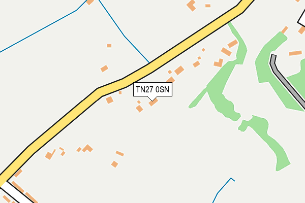 TN27 0SN map - OS OpenMap – Local (Ordnance Survey) TN27 0SN map - OS OpenMap – Local (Ordnance Survey)