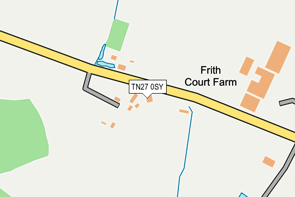 TN27 0SY map - OS OpenMap – Local (Ordnance Survey) TN27 0SY map - OS OpenMap – Local (Ordnance Survey)