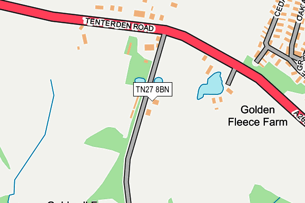 TN27 8BN map - OS OpenMap – Local (Ordnance Survey) TN27 8BN map - OS OpenMap – Local (Ordnance Survey)