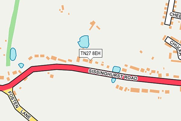 TN27 8EH map - OS OpenMap – Local (Ordnance Survey) TN27 8EH map - OS OpenMap – Local (Ordnance Survey)