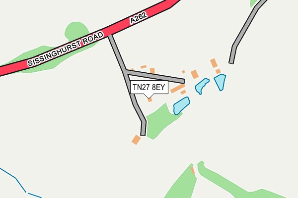 TN27 8EY map - OS OpenMap – Local (Ordnance Survey) TN27 8EY map - OS OpenMap – Local (Ordnance Survey)