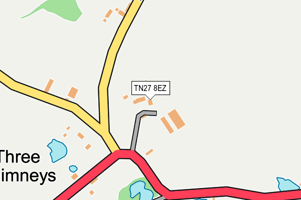 TN27 8EZ map - OS OpenMap – Local (Ordnance Survey) TN27 8EZ map - OS OpenMap – Local (Ordnance Survey)