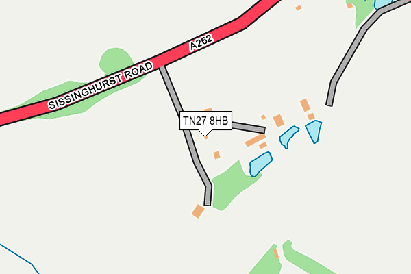 TN27 8HB map - OS OpenMap – Local (Ordnance Survey) TN27 8HB map - OS OpenMap – Local (Ordnance Survey)
