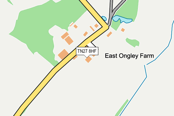 TN27 8HF map - OS OpenMap – Local (Ordnance Survey) TN27 8HF map - OS OpenMap – Local (Ordnance Survey)