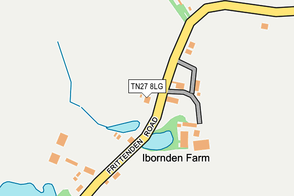 TN27 8LG map - OS OpenMap – Local (Ordnance Survey) TN27 8LG map - OS OpenMap – Local (Ordnance Survey)