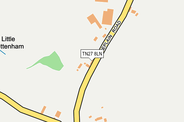 TN27 8LN map - OS OpenMap – Local (Ordnance Survey) TN27 8LN map - OS OpenMap – Local (Ordnance Survey)