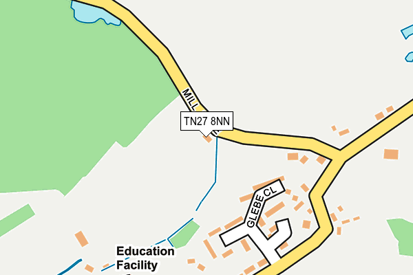 TN27 8NN map - OS OpenMap – Local (Ordnance Survey) TN27 8NN map - OS OpenMap – Local (Ordnance Survey)