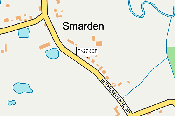 TN27 8QF map - OS OpenMap – Local (Ordnance Survey) TN27 8QF map - OS OpenMap – Local (Ordnance Survey)