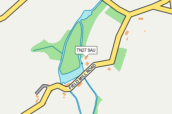TN27 9AU map - OS OpenMap – Local (Ordnance Survey) TN27 9AU map - OS OpenMap – Local (Ordnance Survey)