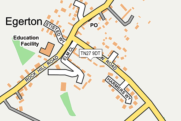 TN27 9DT map - OS OpenMap – Local (Ordnance Survey) TN27 9DT map - OS OpenMap – Local (Ordnance Survey)