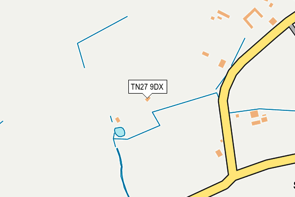 TN27 9DX map - OS OpenMap – Local (Ordnance Survey) TN27 9DX map - OS OpenMap – Local (Ordnance Survey)