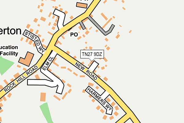 TN27 9DZ map - OS OpenMap – Local (Ordnance Survey) TN27 9DZ map - OS OpenMap – Local (Ordnance Survey)