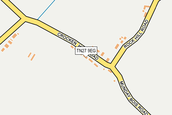 TN27 9EG map - OS OpenMap – Local (Ordnance Survey) TN27 9EG map - OS OpenMap – Local (Ordnance Survey)