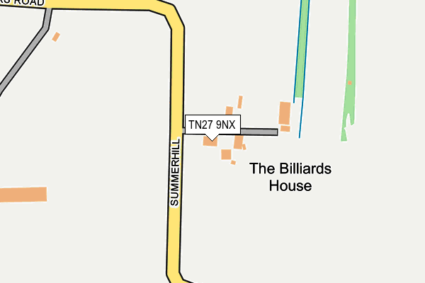 TN27 9NX map - OS OpenMap – Local (Ordnance Survey) TN27 9NX map - OS OpenMap – Local (Ordnance Survey)