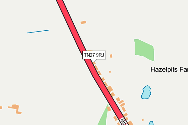 TN27 9RJ map - OS OpenMap – Local (Ordnance Survey) TN27 9RJ map - OS OpenMap – Local (Ordnance Survey)