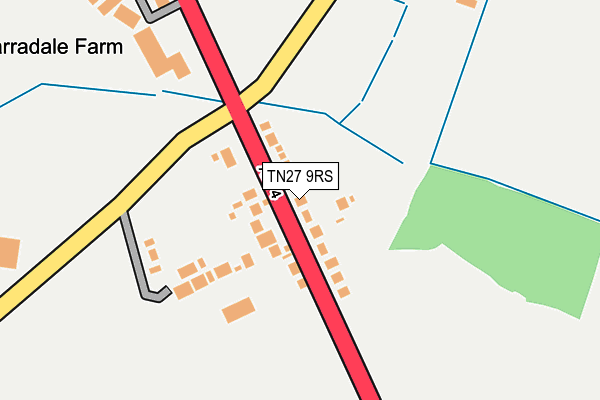 TN27 9RS map - OS OpenMap – Local (Ordnance Survey) TN27 9RS map - OS OpenMap – Local (Ordnance Survey)