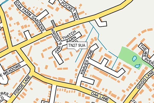 TN27 9UA map - OS OpenMap – Local (Ordnance Survey) TN27 9UA map - OS OpenMap – Local (Ordnance Survey)