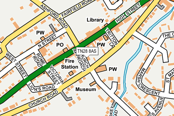 TN28 8AS map - OS OpenMap – Local (Ordnance Survey) TN28 8AS map - OS OpenMap – Local (Ordnance Survey)