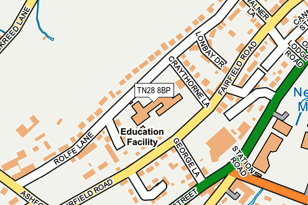 TN28 8BP map - OS OpenMap – Local (Ordnance Survey) TN28 8BP map - OS OpenMap – Local (Ordnance Survey)