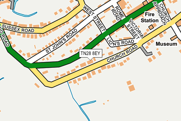 TN28 8EY map - OS OpenMap – Local (Ordnance Survey) TN28 8EY map - OS OpenMap – Local (Ordnance Survey)