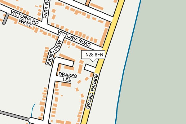 TN28 8FR map - OS OpenMap – Local (Ordnance Survey) TN28 8FR map - OS OpenMap – Local (Ordnance Survey)
