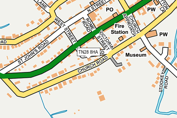 TN28 8HA map - OS OpenMap – Local (Ordnance Survey) TN28 8HA map - OS OpenMap – Local (Ordnance Survey)