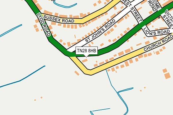 TN28 8HB map - OS OpenMap – Local (Ordnance Survey) TN28 8HB map - OS OpenMap – Local (Ordnance Survey)