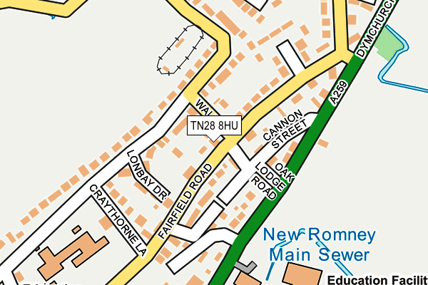 TN28 8HU map - OS OpenMap – Local (Ordnance Survey) TN28 8HU map - OS OpenMap – Local (Ordnance Survey)