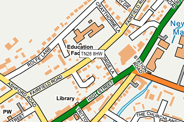 TN28 8HW map - OS OpenMap – Local (Ordnance Survey) TN28 8HW map - OS OpenMap – Local (Ordnance Survey)