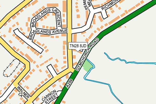 TN28 8JD map - OS OpenMap – Local (Ordnance Survey) TN28 8JD map - OS OpenMap – Local (Ordnance Survey)