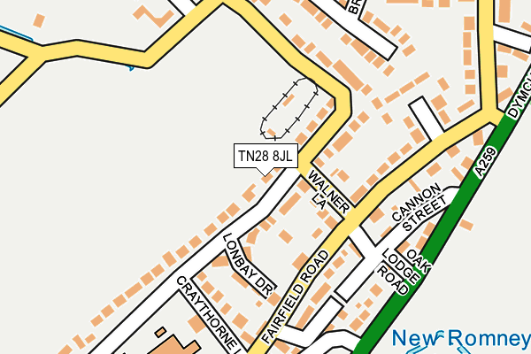 TN28 8JL map - OS OpenMap – Local (Ordnance Survey) TN28 8JL map - OS OpenMap – Local (Ordnance Survey)