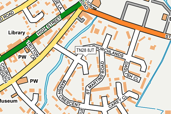 TN28 8JT map - OS OpenMap – Local (Ordnance Survey) TN28 8JT map - OS OpenMap – Local (Ordnance Survey)