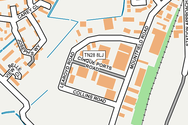 TN28 8LJ map - OS OpenMap – Local (Ordnance Survey) TN28 8LJ map - OS OpenMap – Local (Ordnance Survey)