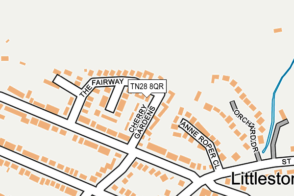 TN28 8QR map - OS OpenMap – Local (Ordnance Survey) TN28 8QR map - OS OpenMap – Local (Ordnance Survey)